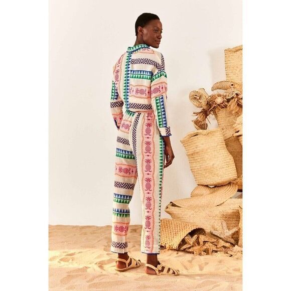 FARM Rio Multicolor Patterned Straight Leg Pants - Picture 3 of 13